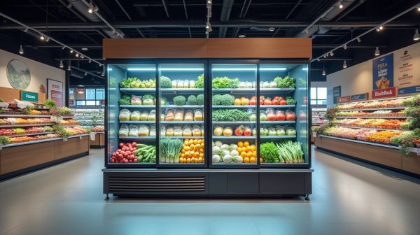 Aménager un magasin alimentaire autour de sa vitrine frigorifique